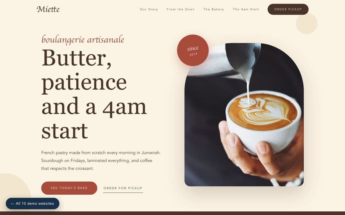 MIETTE — desktop view